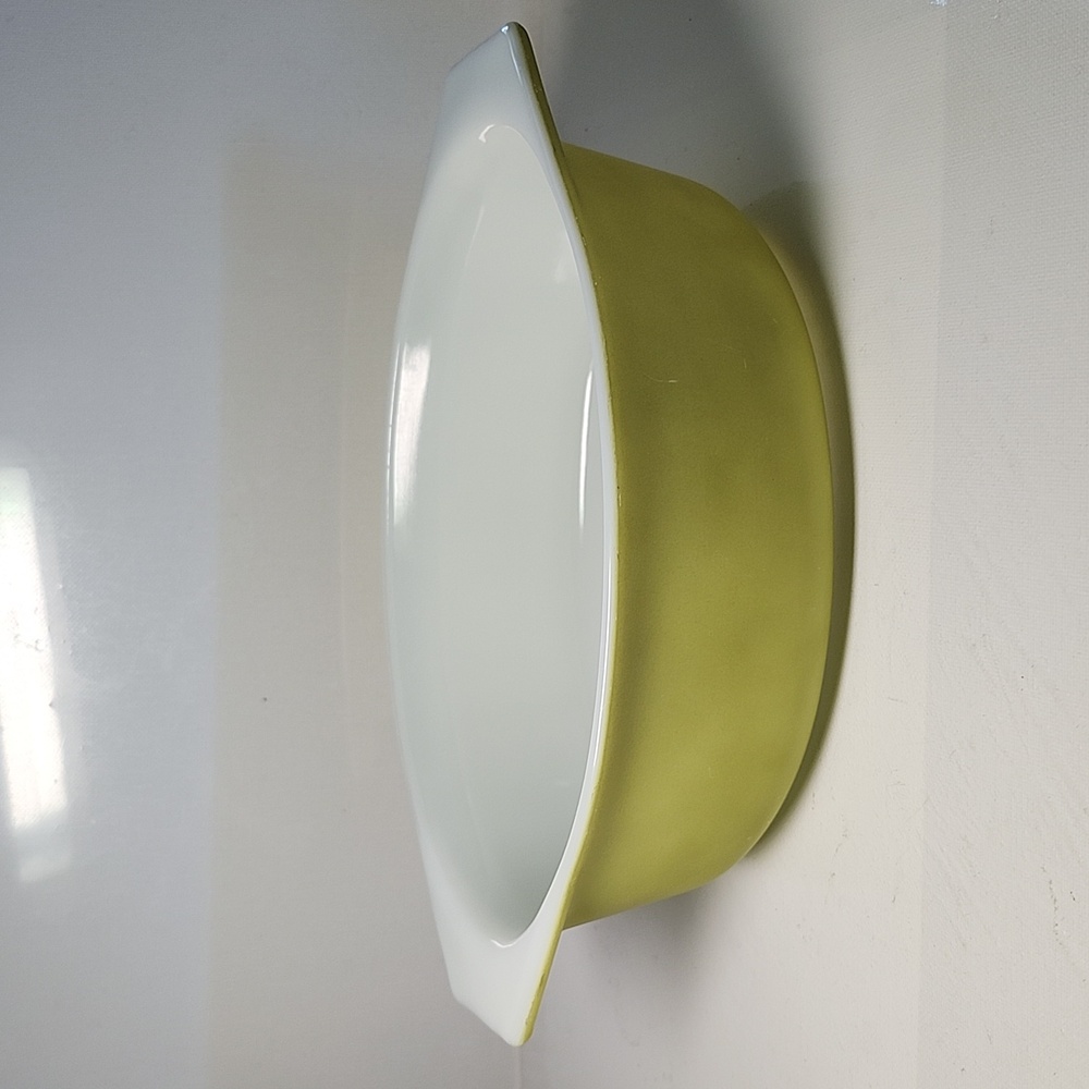 Vintage Pyrex  avocado green color Casserole dish  no lid